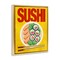 Stupell Industries Bright Sushi & Chopsticks Floating Frame, design by Marcus Prime